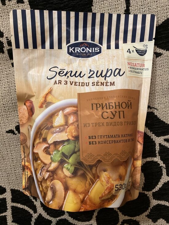 Kronis sēņu zupa 530 g, doy pack